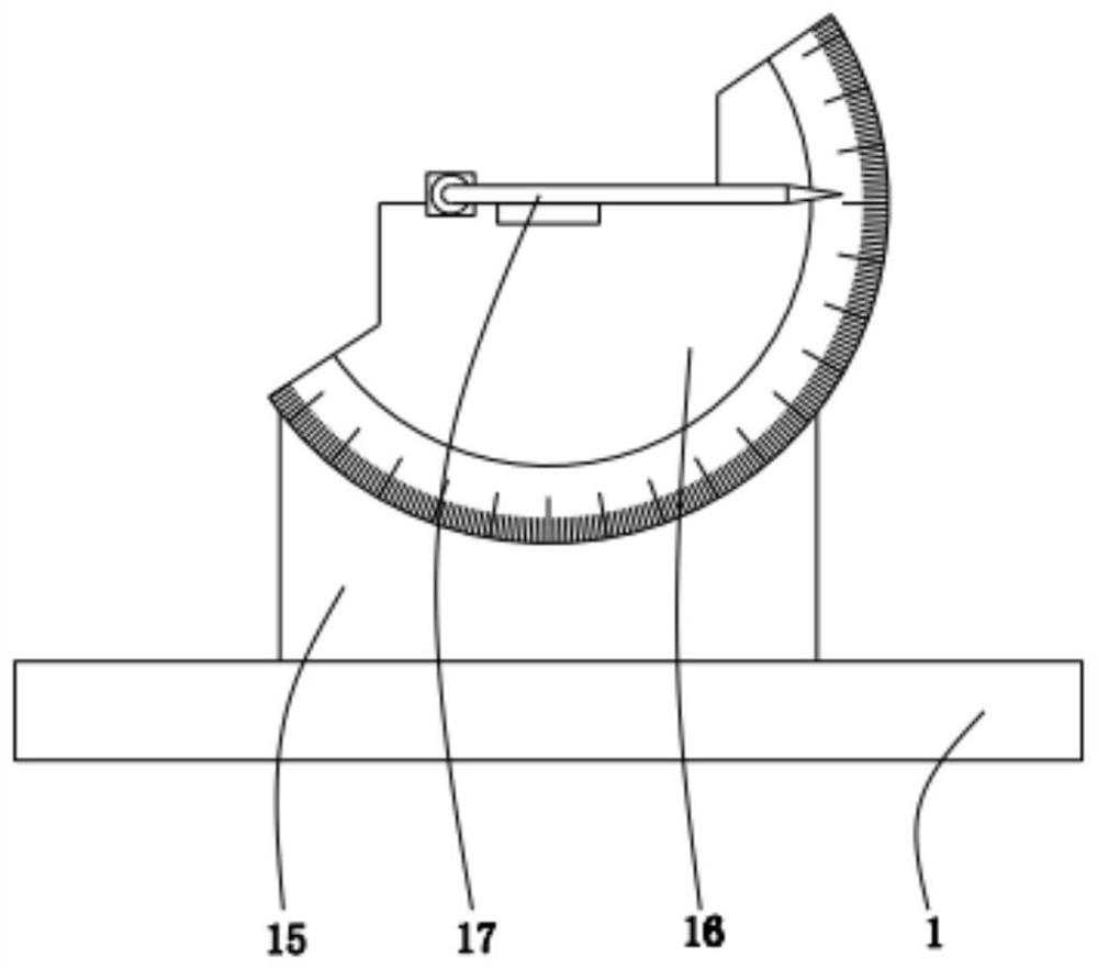 Real-time measuring device for propeller blade angles