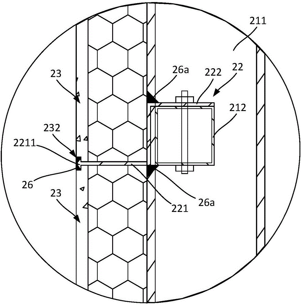 Assembled external wall structure and construction method