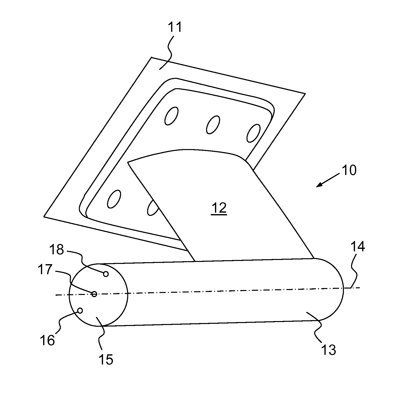 Probe for Measuring a Local Angle of Attack and Method Implementing Same