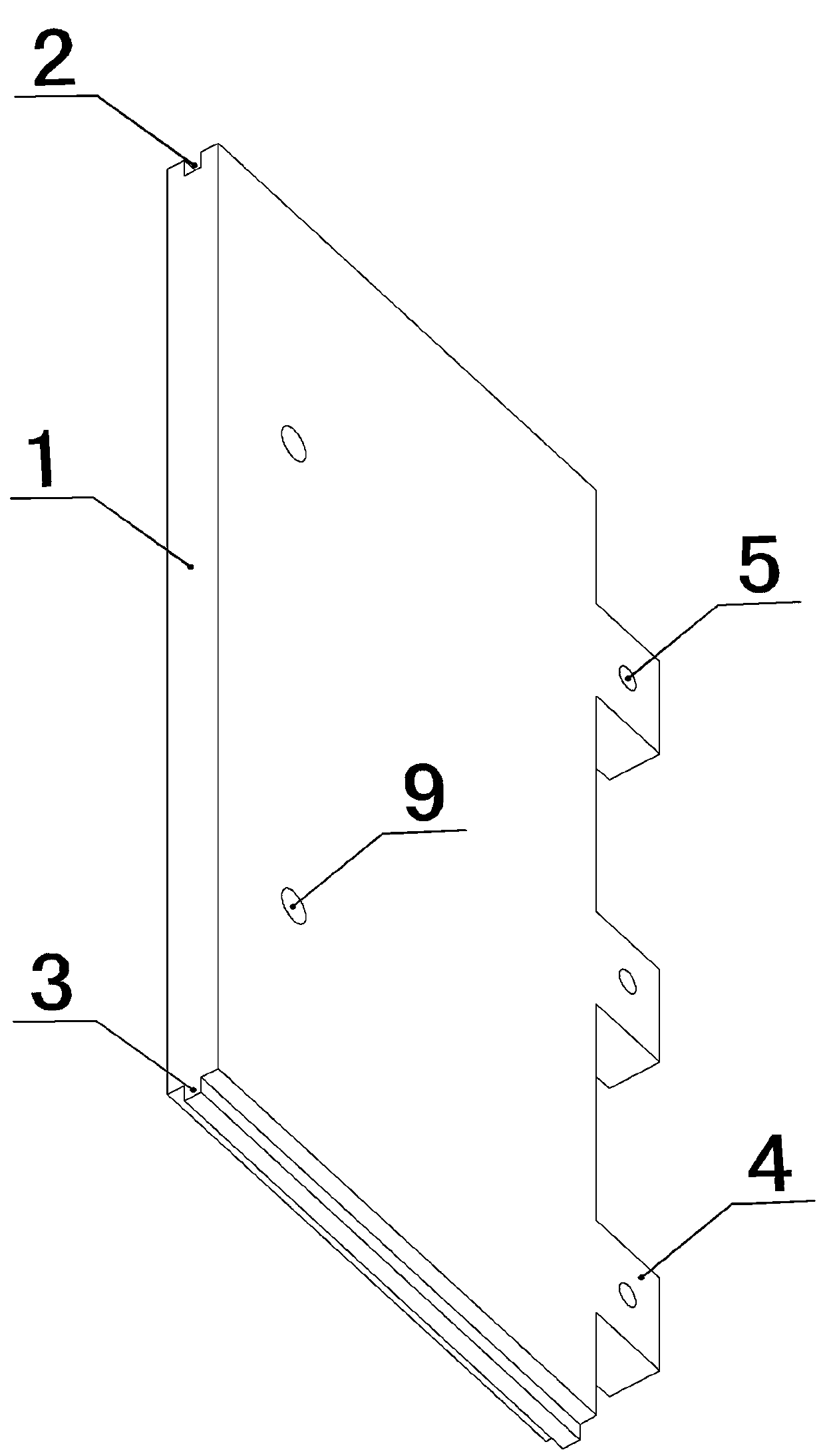 Assembled bridge guard plate structure system and construction method thereof