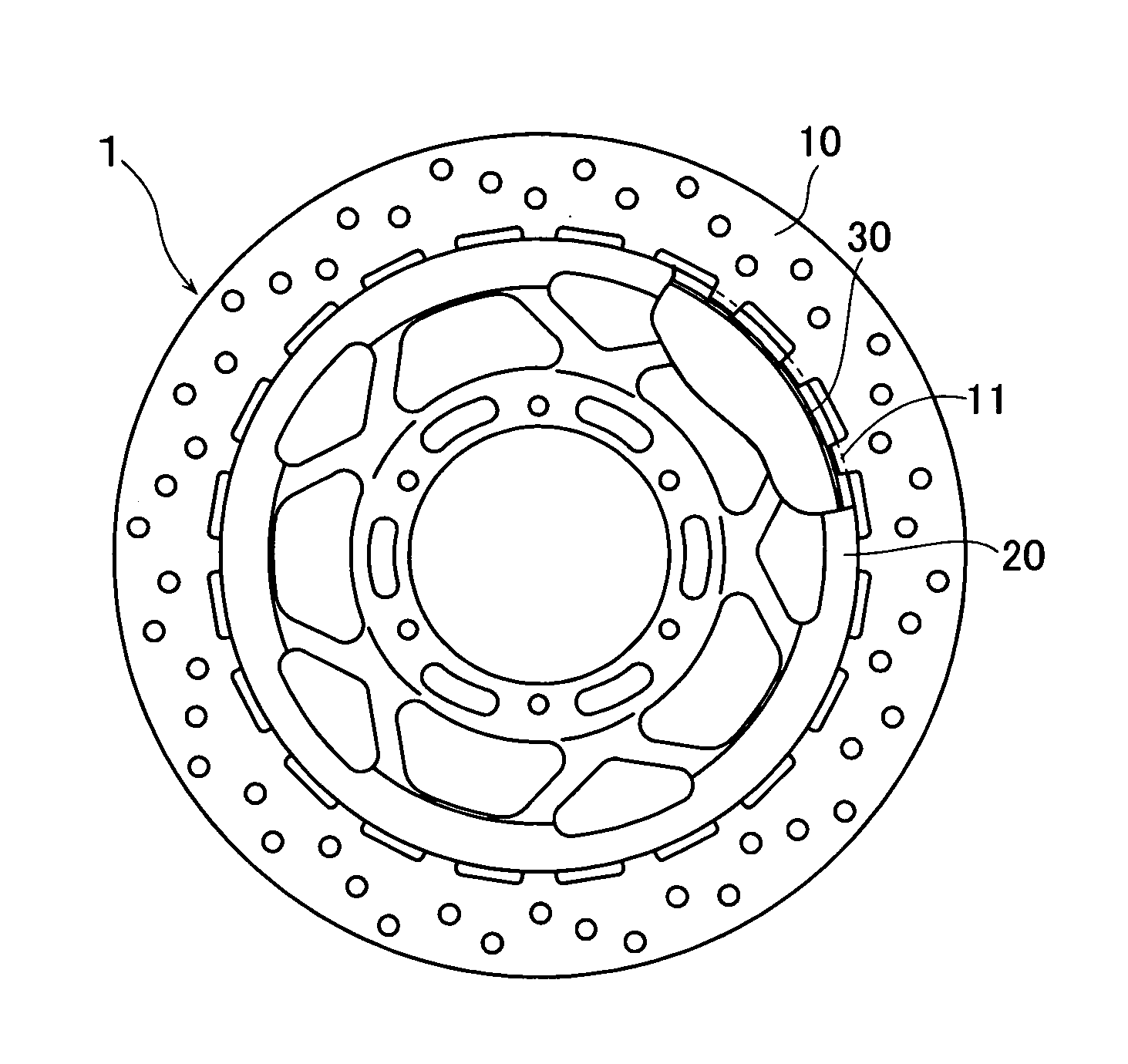 Floating-type brake disk