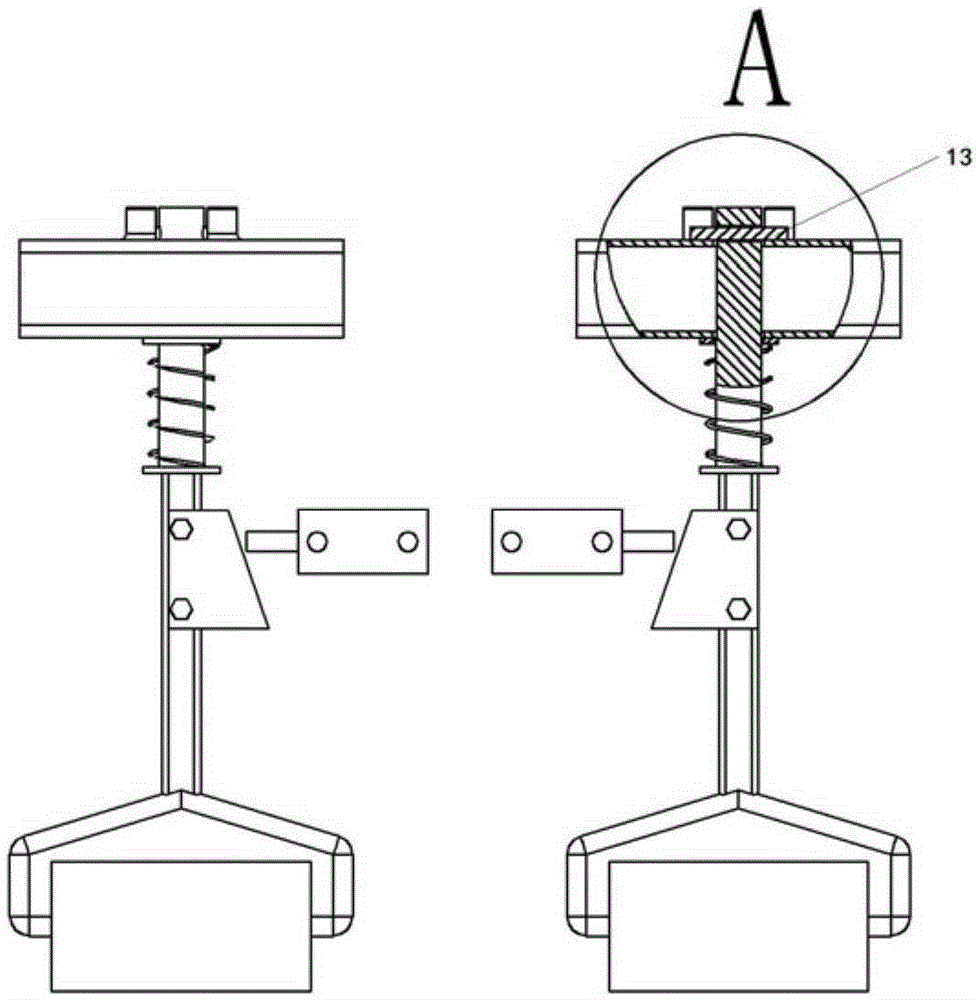 Automatic row alignment device of root-tuber crop harvesting machine