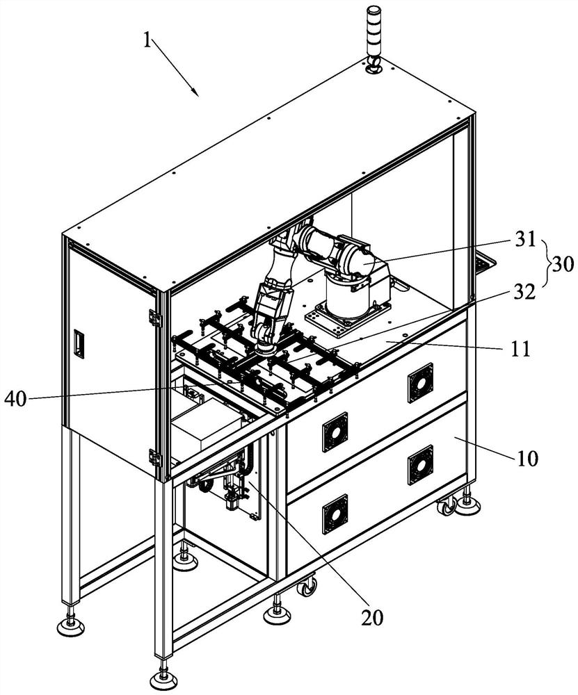 Automatic feeding and discharging equipment and automatic feeding and discharging method