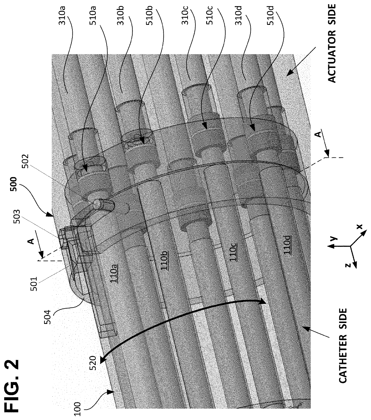 Magnetic connector for steerable medical device