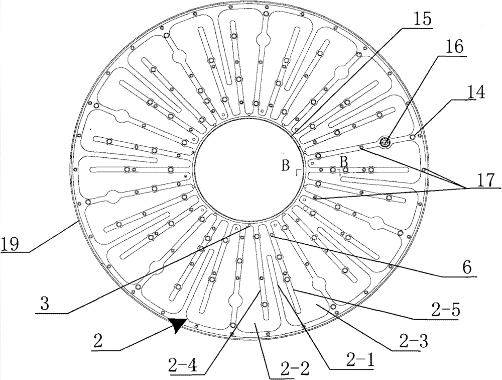 Upper polishing disk of polishing machine