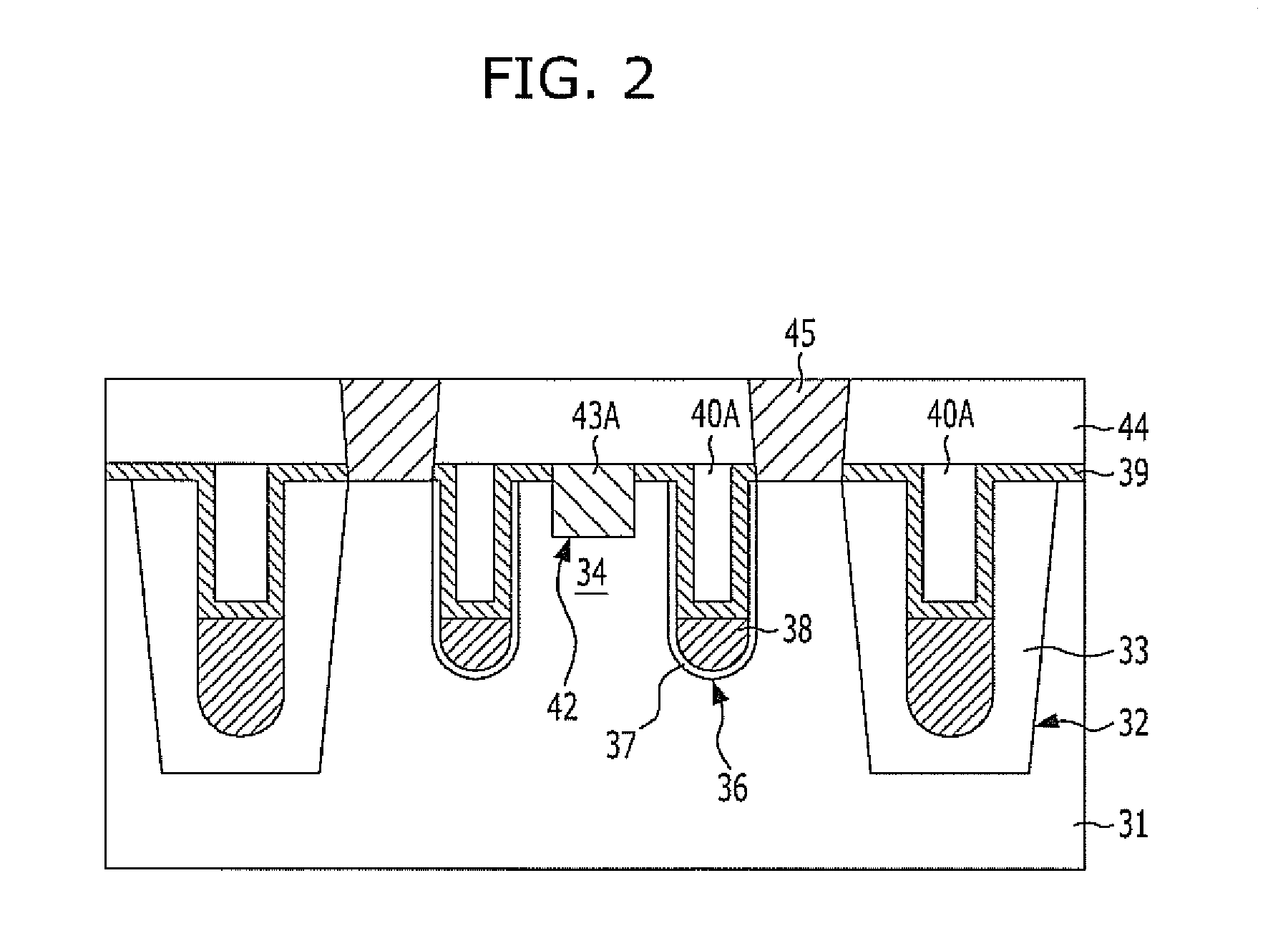 Semiconductor device with buried gates and buried bit lines and method for fabricating the same