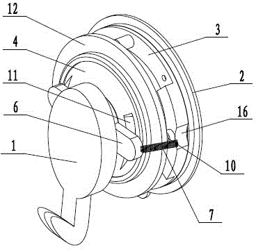 Novel wall type hanging hook