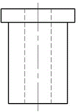 Warm precise forging forming method for hollow gear shaft blank