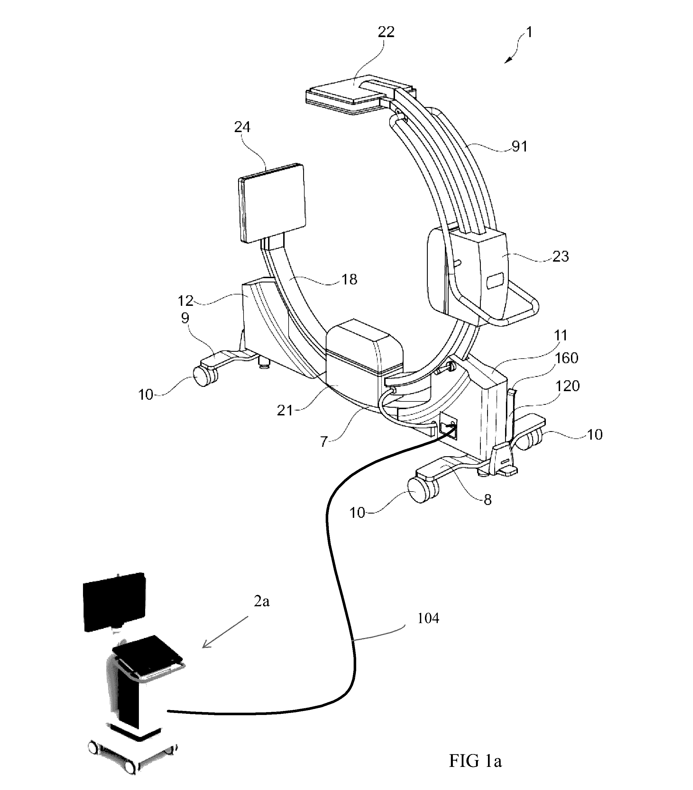 Flat panel x-ray imaging device - twin flat detector architecture