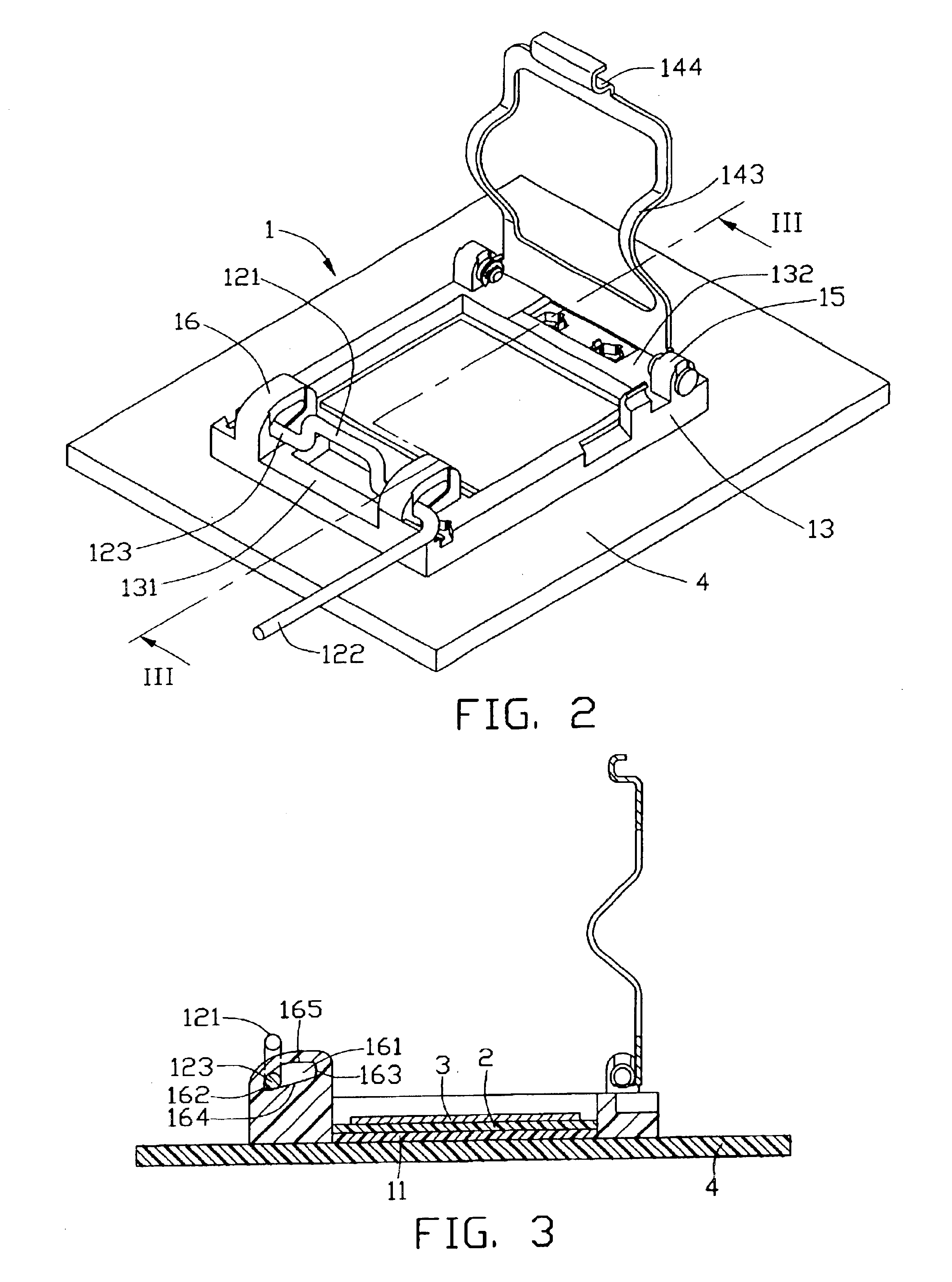 Land grid array connector assembly with sliding lever