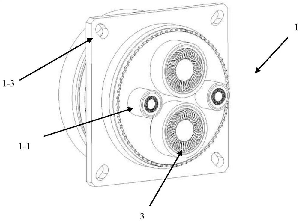 Large-current transmission connector structure based on spring