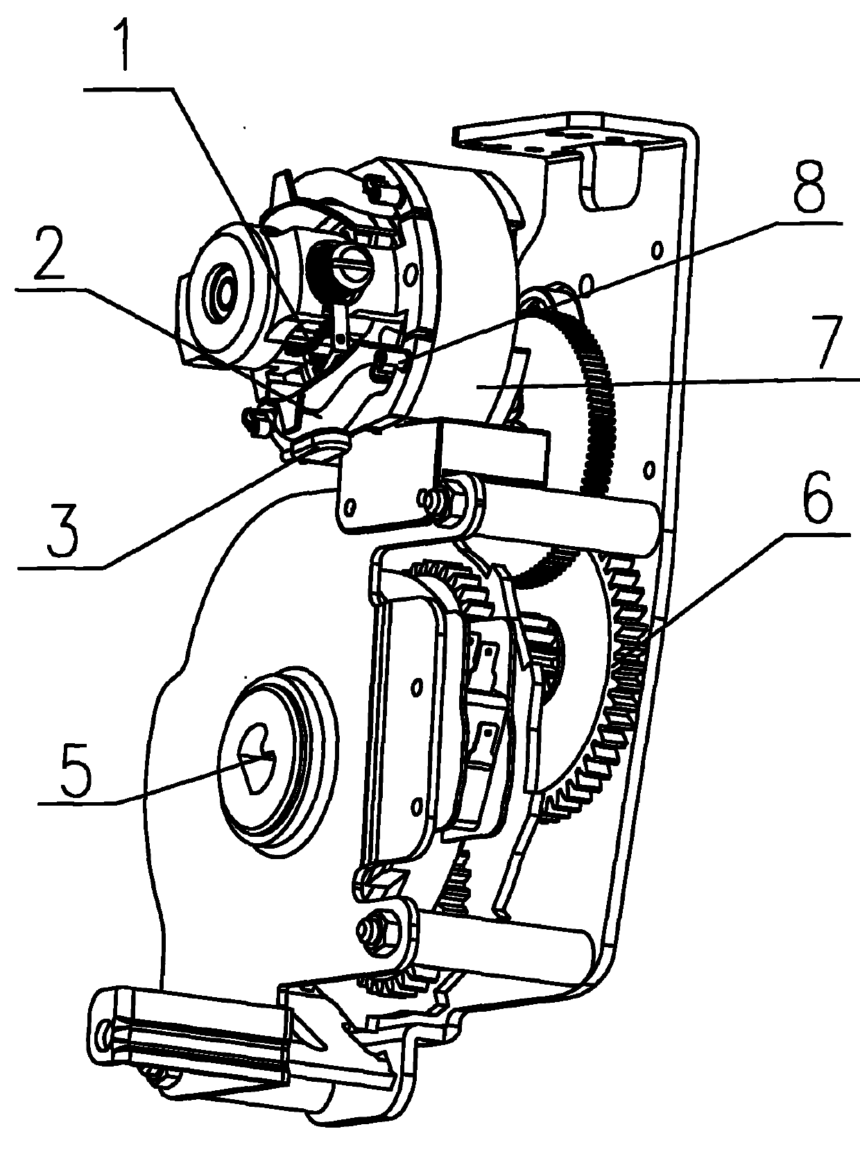 Motor-driven operating mechanism with thermal protector