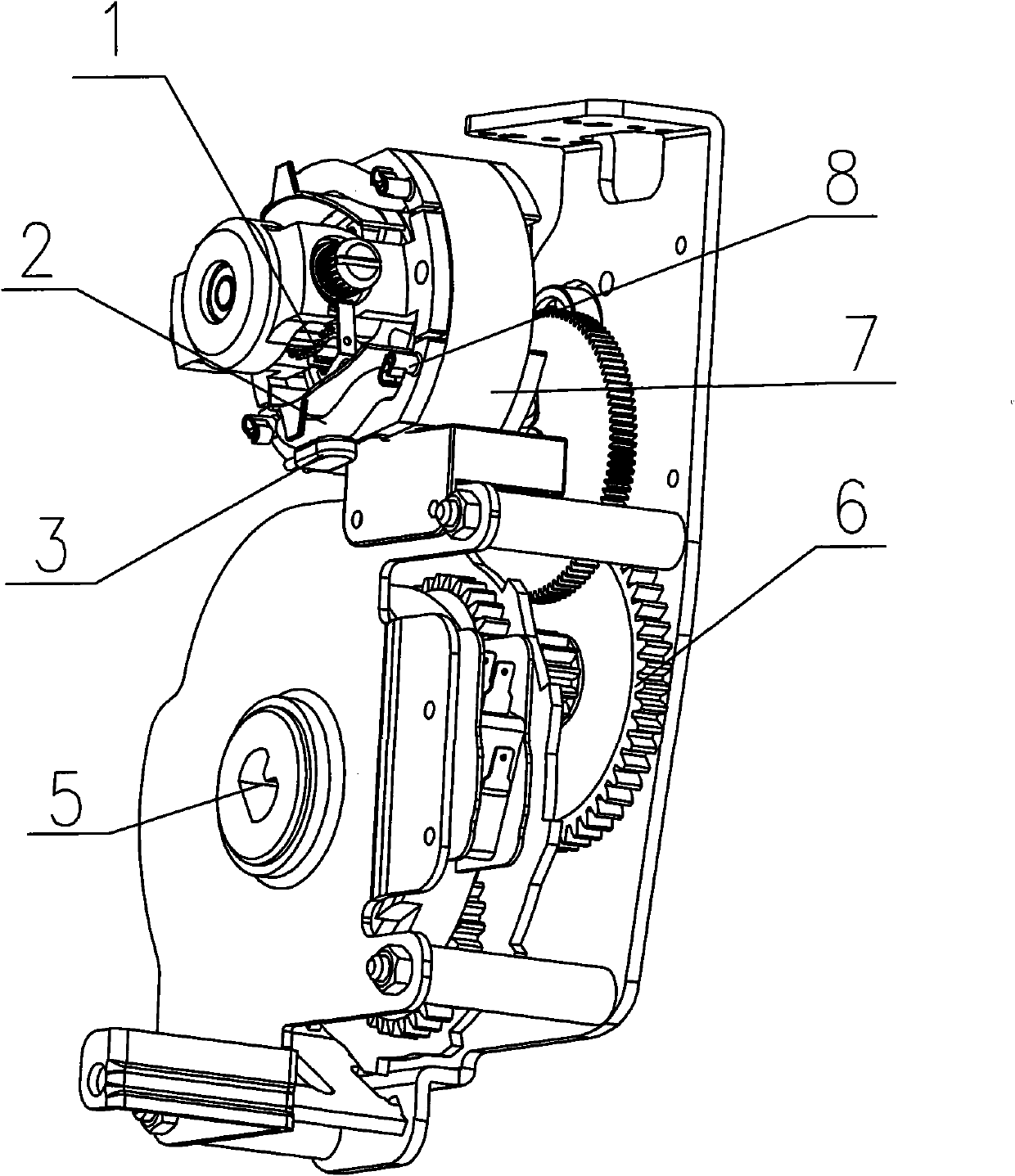 Motor-driven operating mechanism with thermal protector