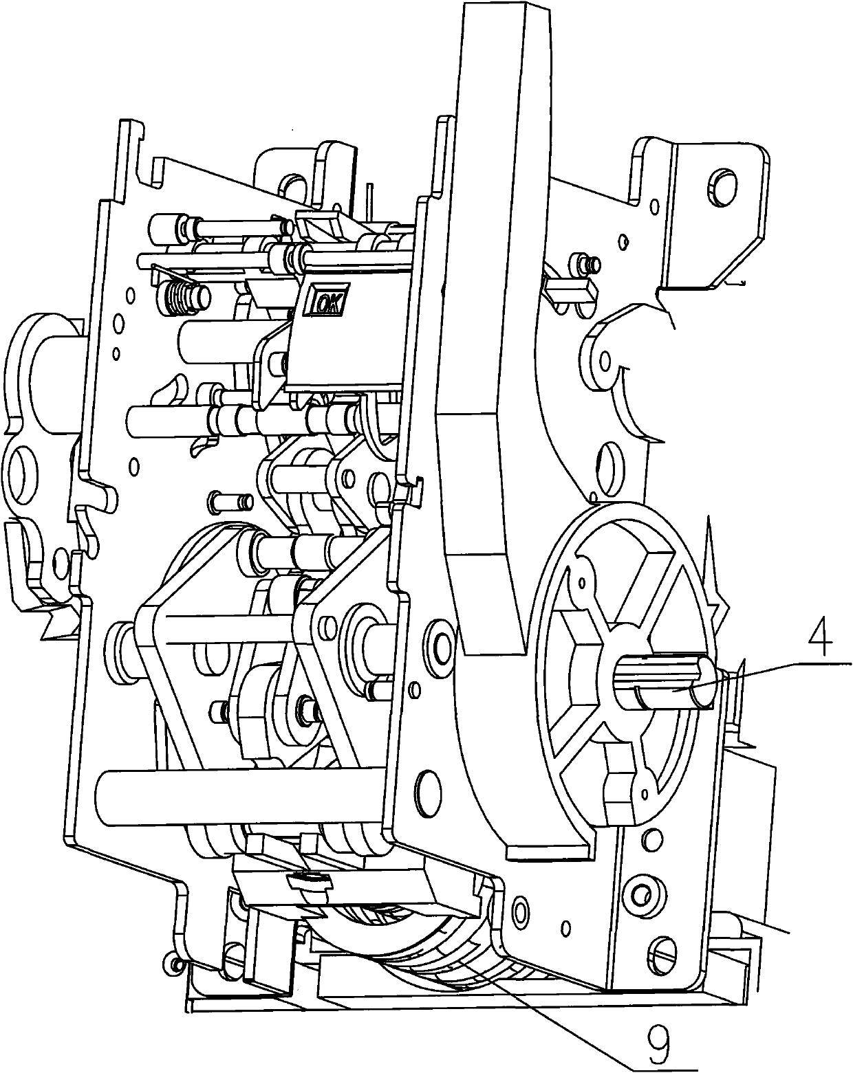 Motor-driven operating mechanism with thermal protector