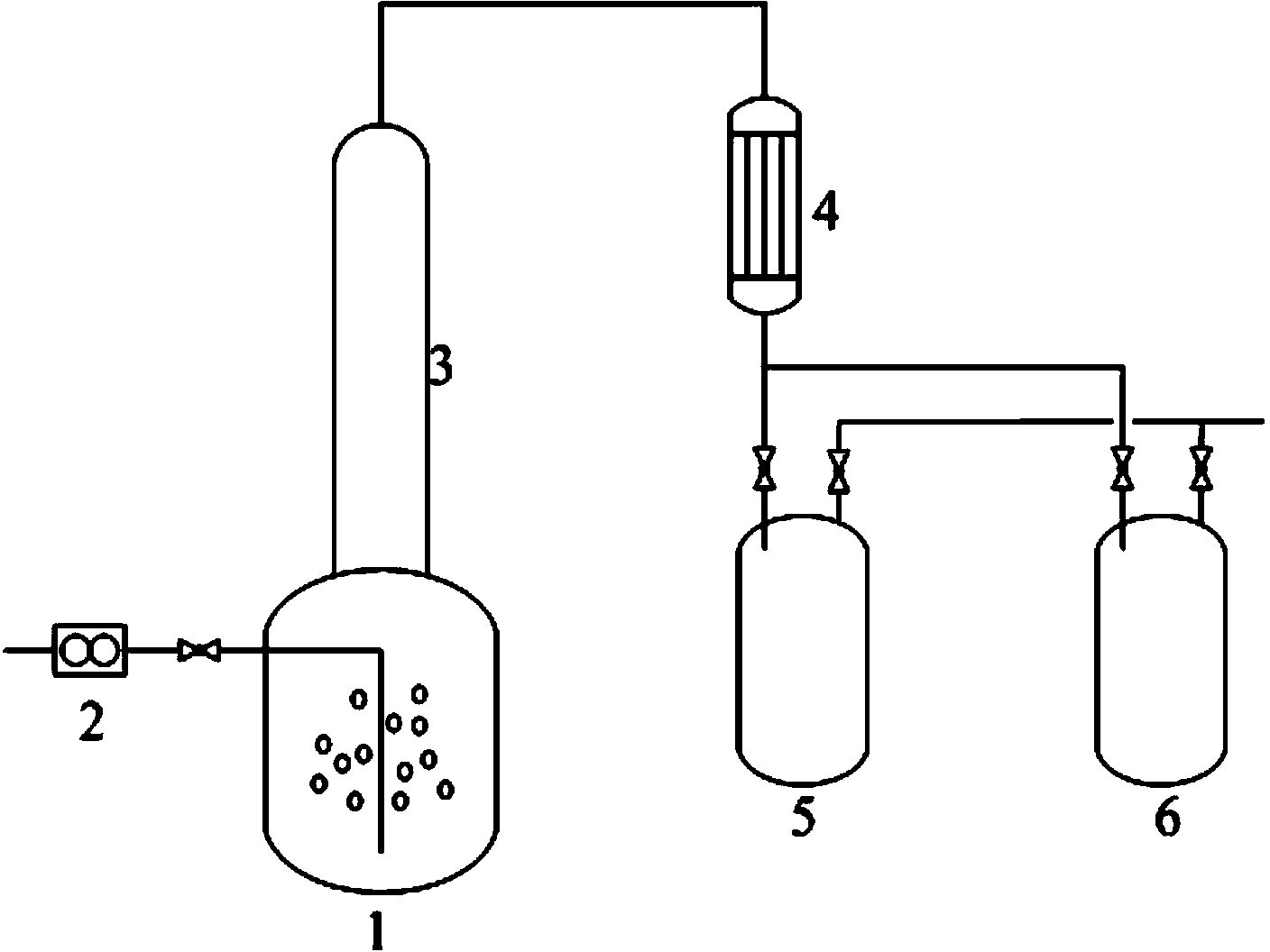 Method and device for preparing fluorine sulfimide acid