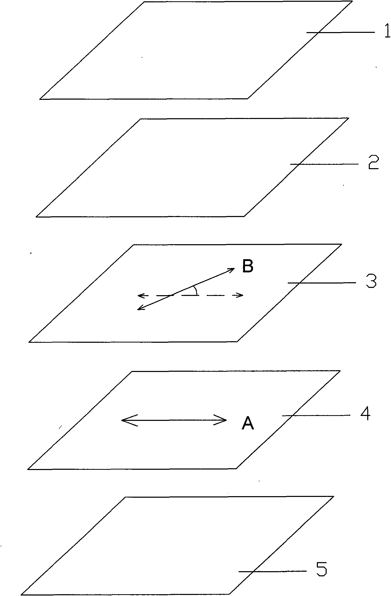 Reusable three-dimensional polarized glass polarizer and glasses using same