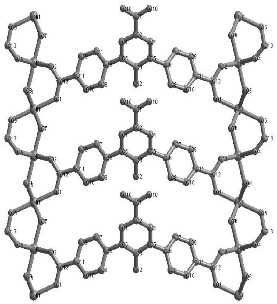 A kind of nickel base complex and its preparation method and application