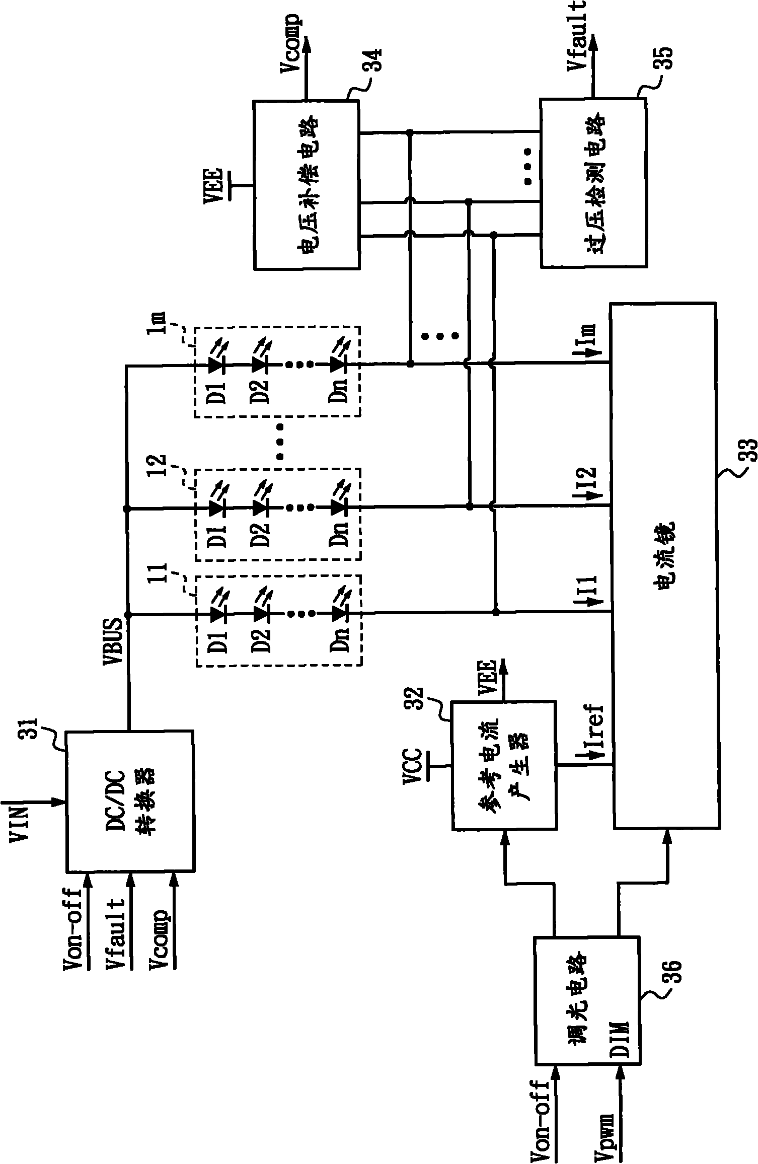 Light-emitting diode current balance circuit