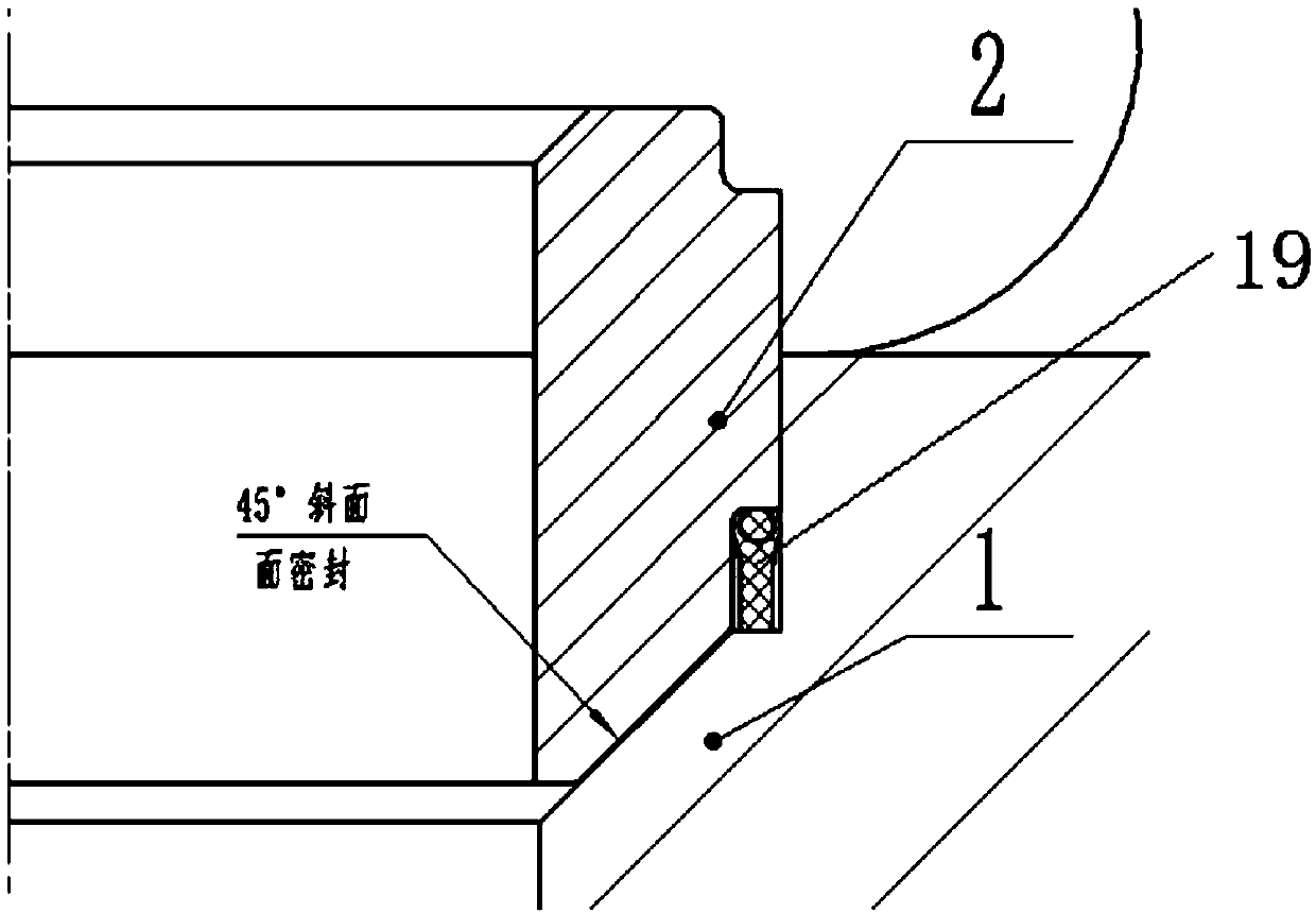 High pressure angle throttle valve