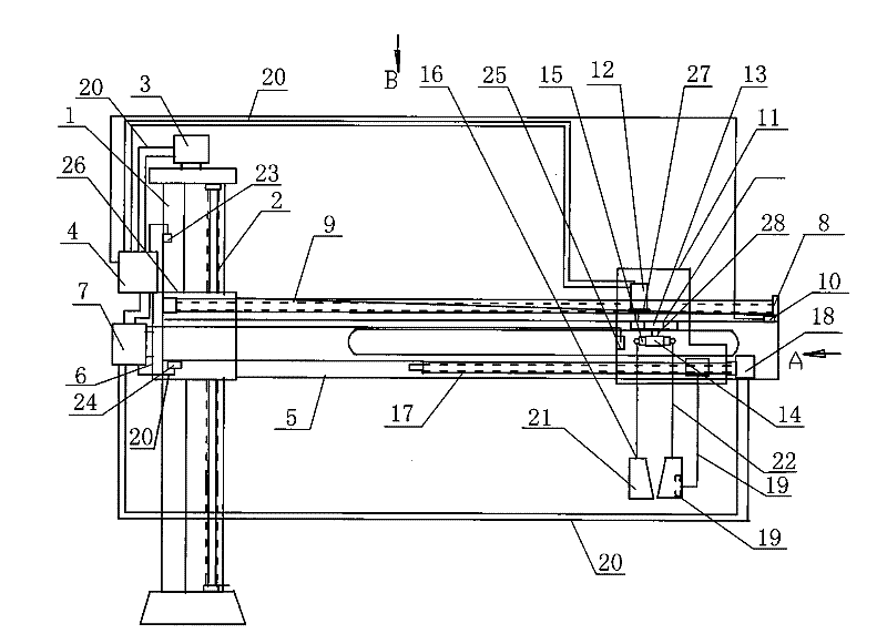 Device for removing zinc dross in galvanized wire zinc pot