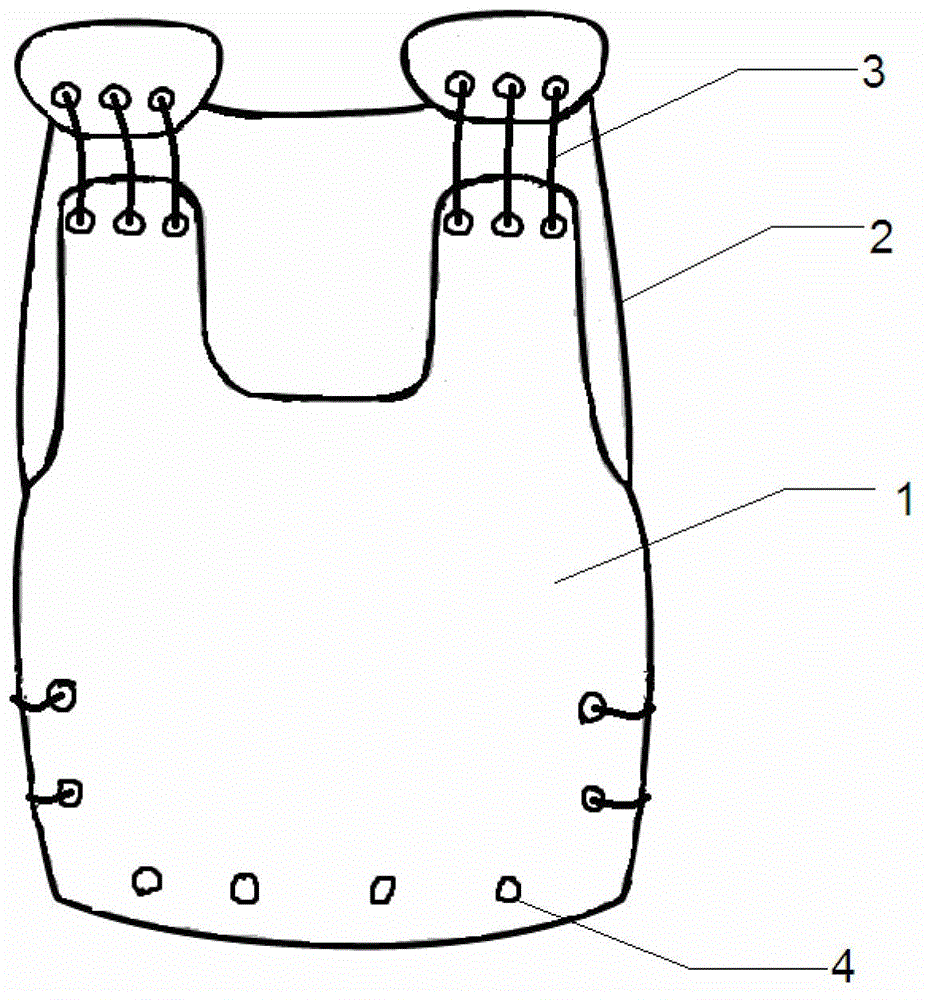 Anti-interference waistcoat for electrocardiogram monitoring