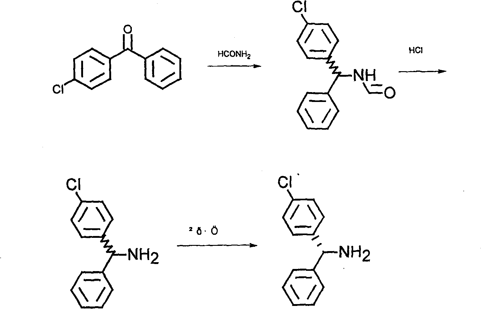 Synthesis method for levorotatory citirizine dihydrochloride