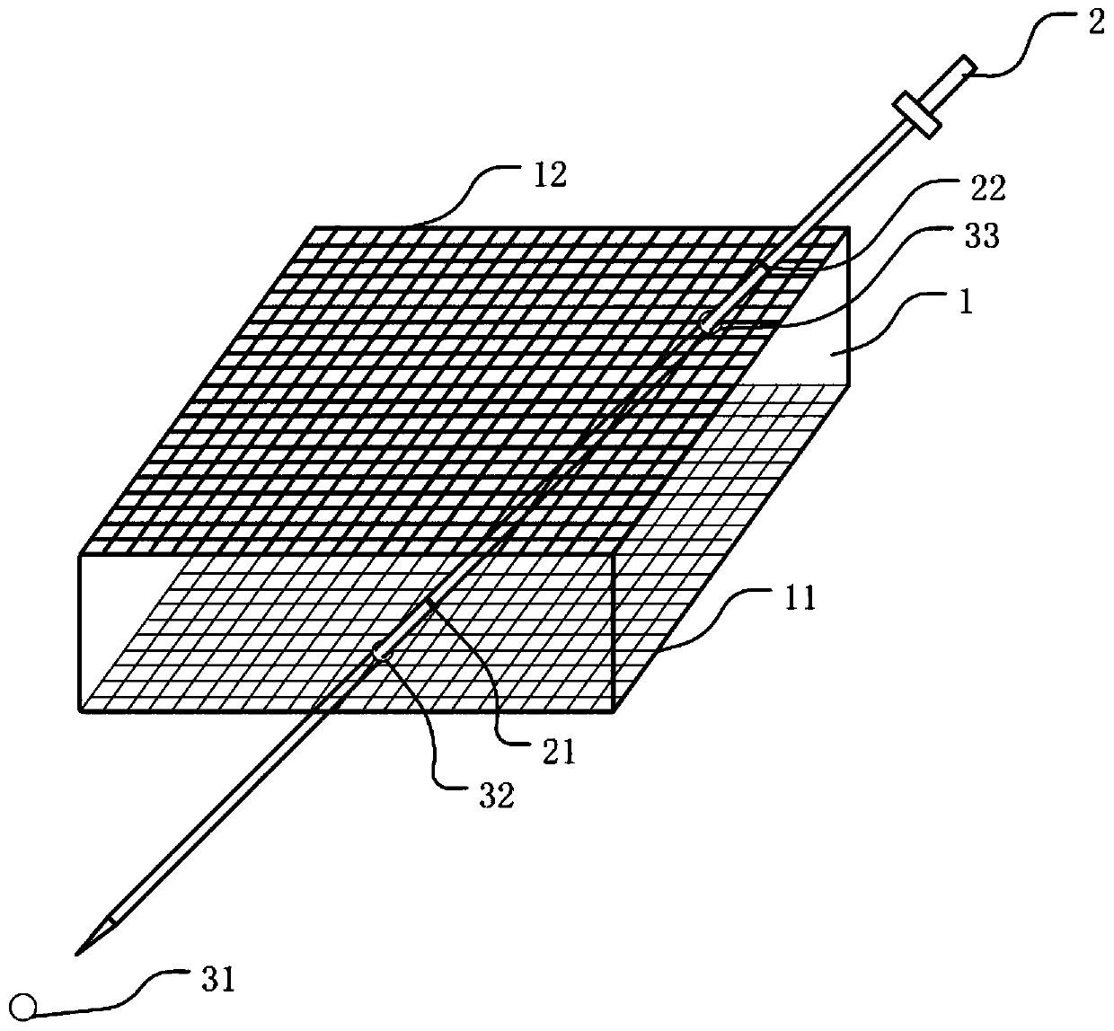 Auxiliary location device and location system for puncturing