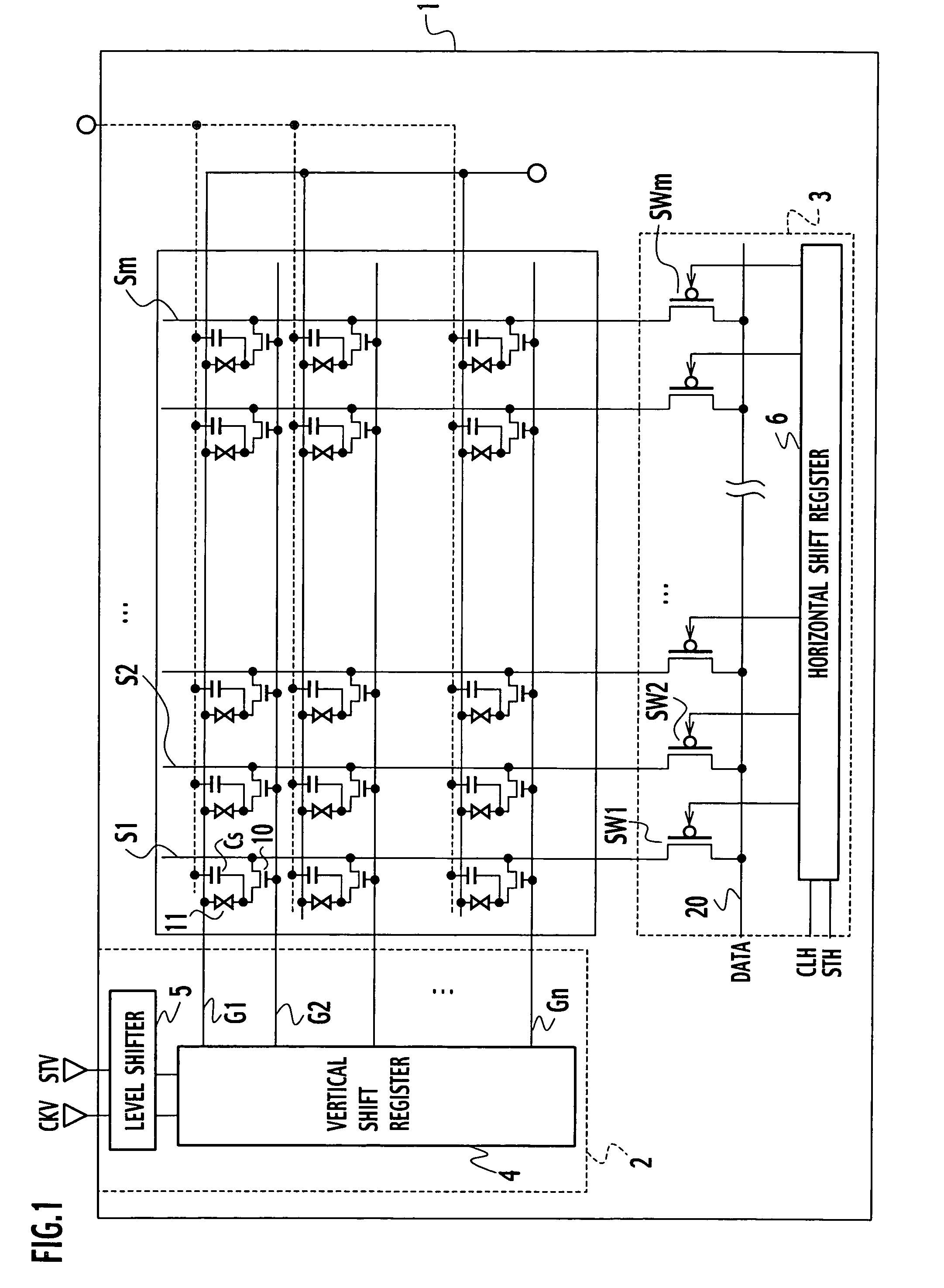 Bidirectional shift register shifting pulse in both forward and backward directions