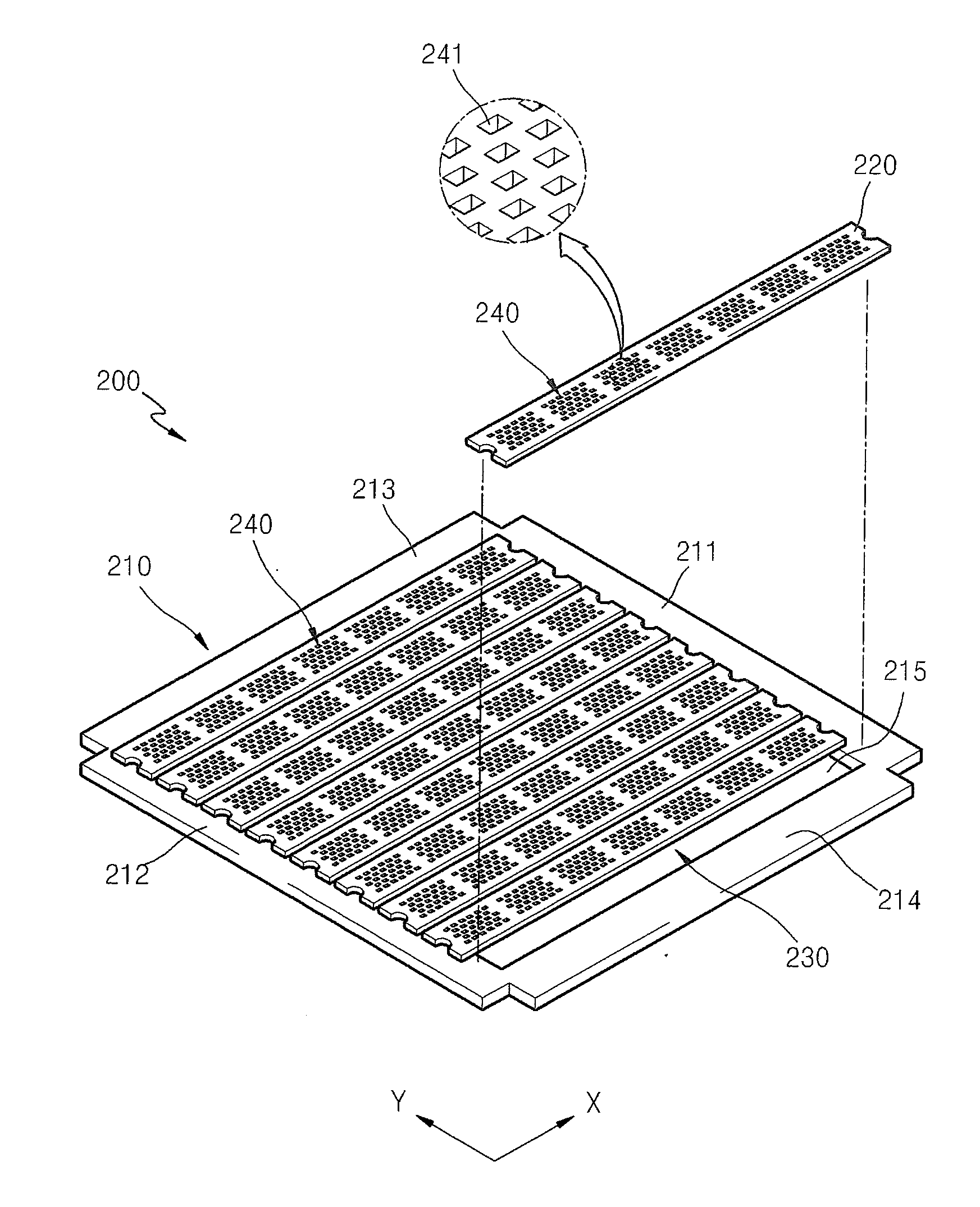 Mask frame assembly for thin film deposition