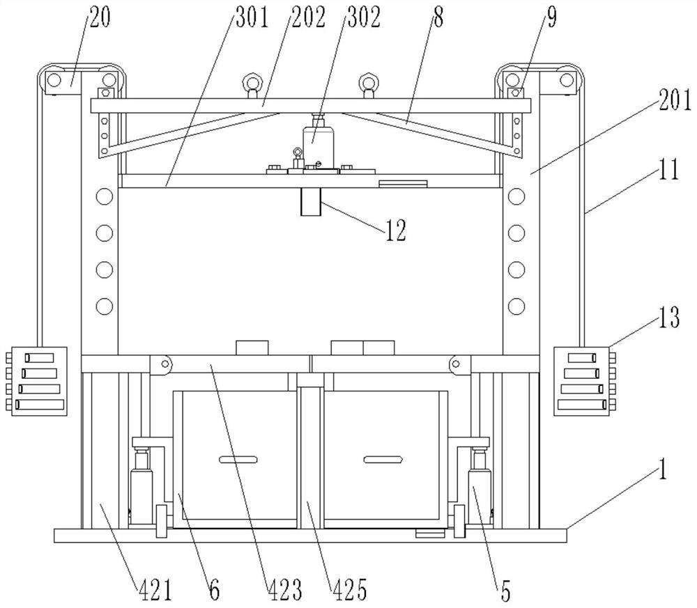 A press that facilitates the replacement of pressure supply elements