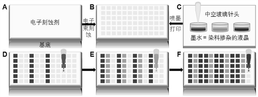 A liquid crystal laser display panel and its construction method