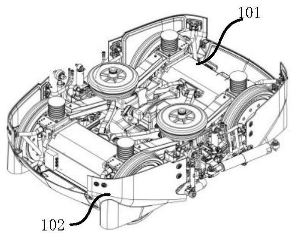 A bogie system of a rail vehicle and the rail vehicle