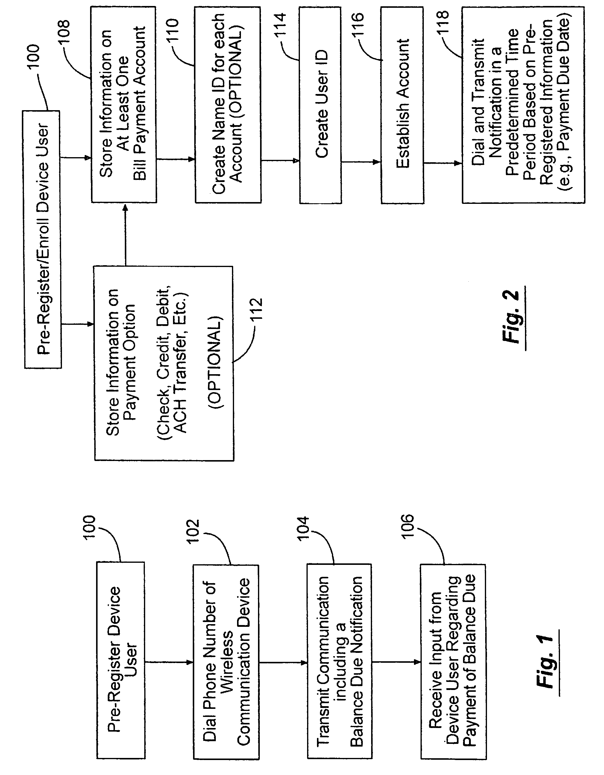 Wireless communication device account payment notification systems and methods