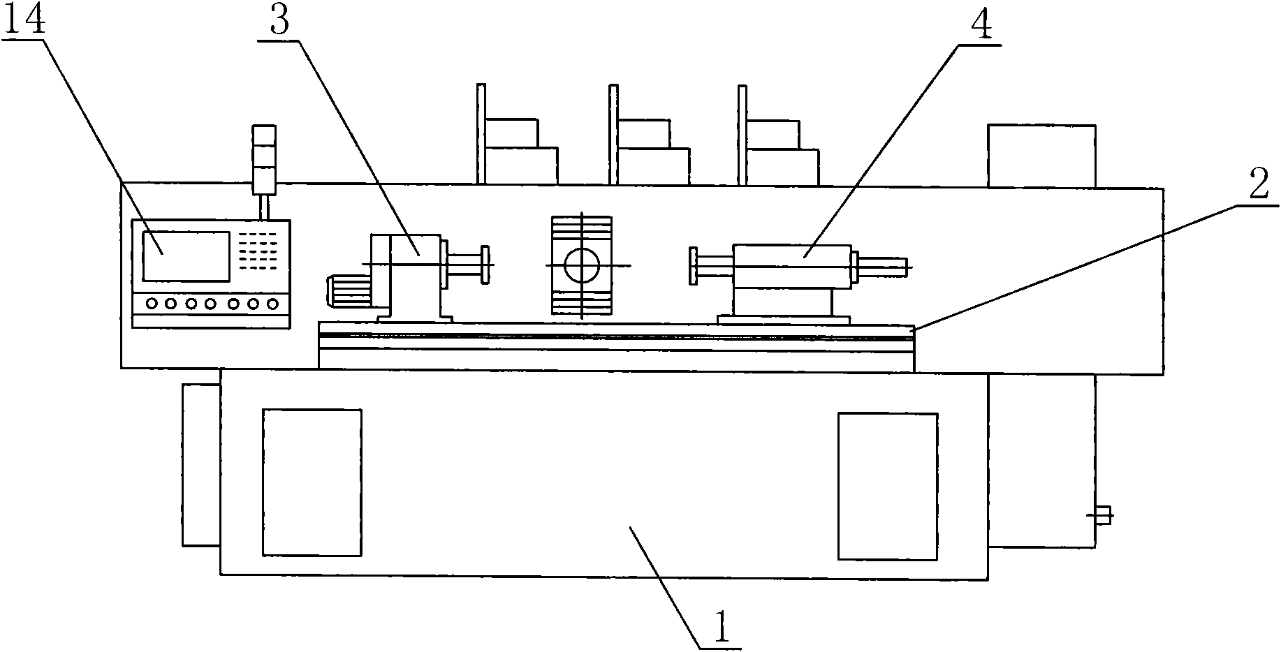 Machining center for polishing and grinding square rod