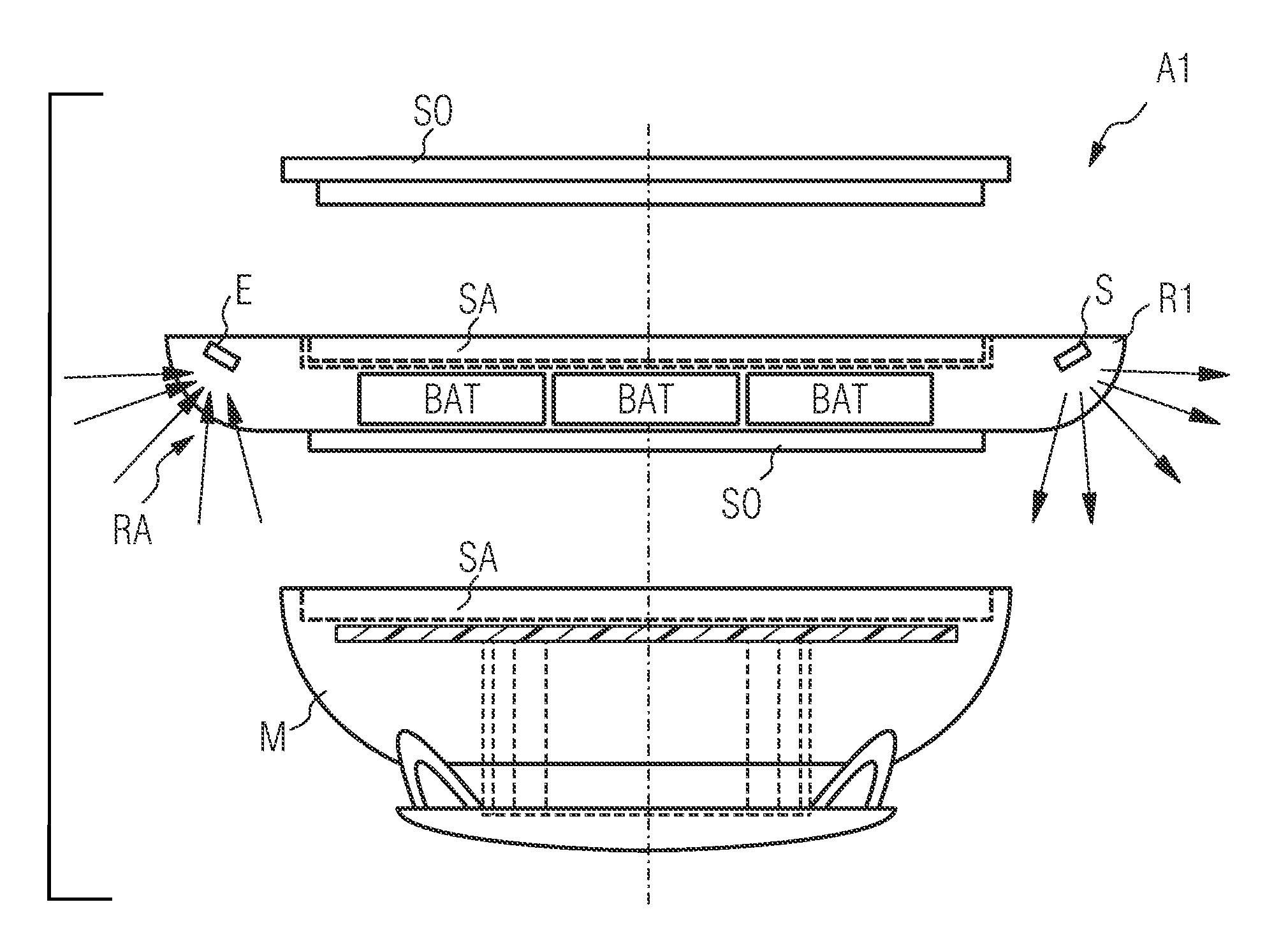 Auxiliary device for a hazard alarm constructed as a point type detector for function monitoring of the hazard alarm, and an arrangement and method of monitoring using a device of this kind