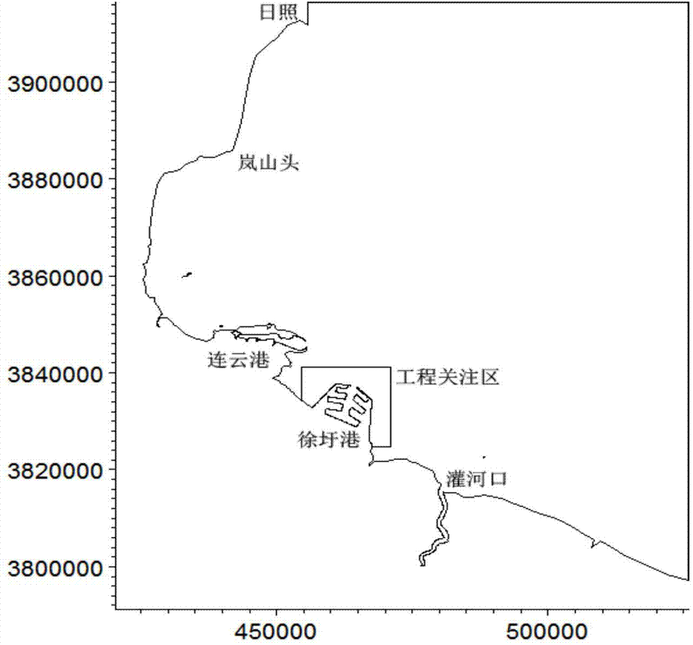 Designing method for improving encircled-type harbor basin water body exchanging capacity