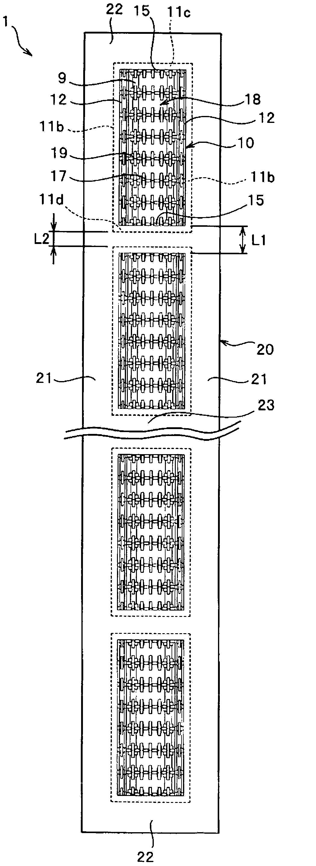 Molded surface fastener, method for producing molded surface fastener and method for producing cushion body