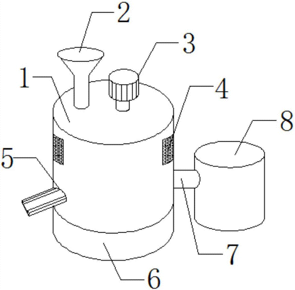 Drying device for corn processing