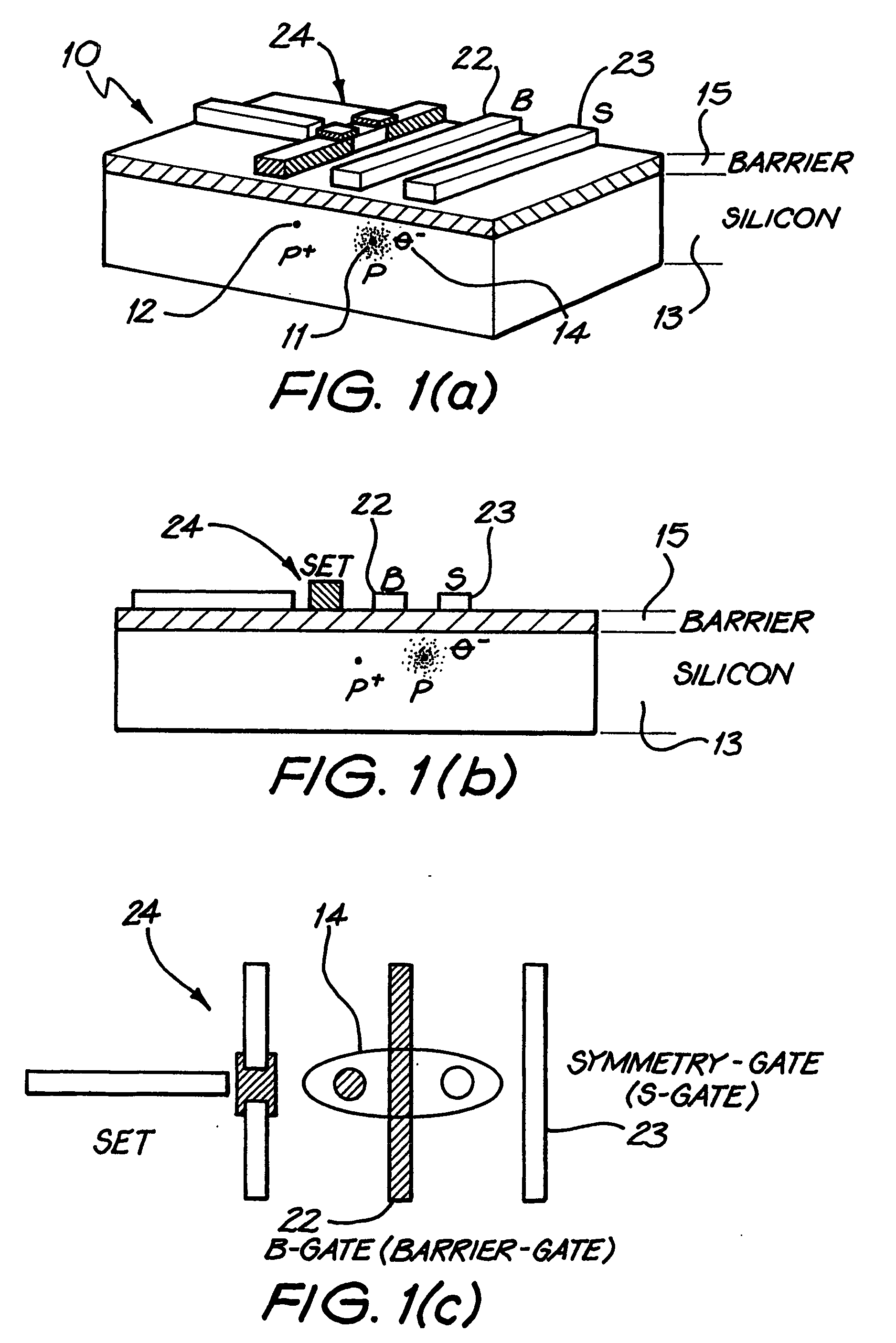 Solid state charge qubit device