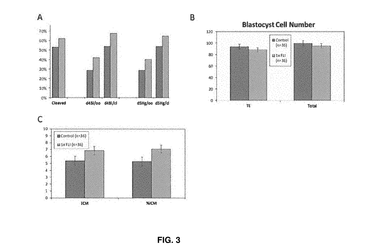 Medium supplement to increase the efficiency of oocyte maturation and embryo culture in vitro