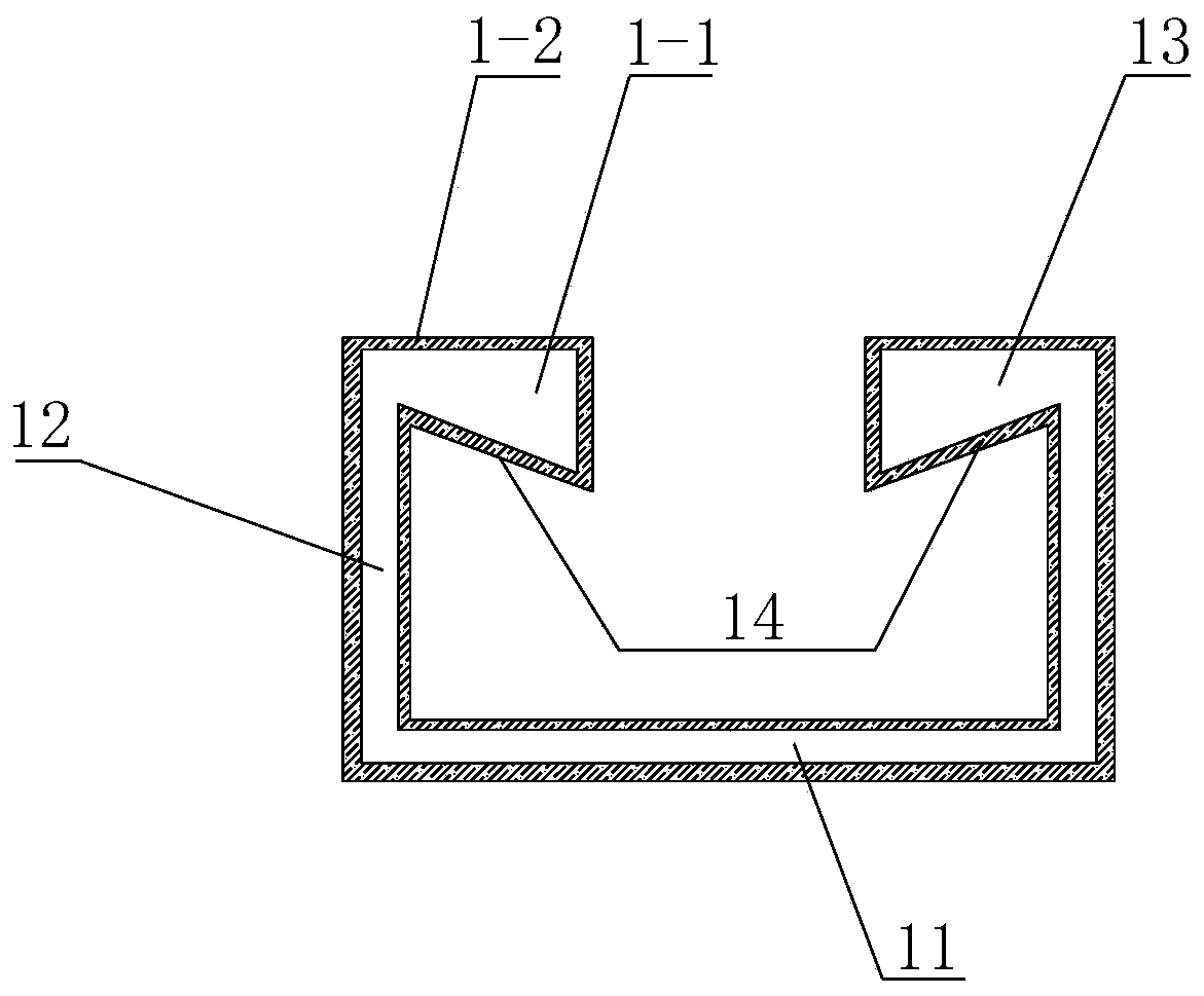 Compound steel groove, embedded groove channel and embedded groove channel production method