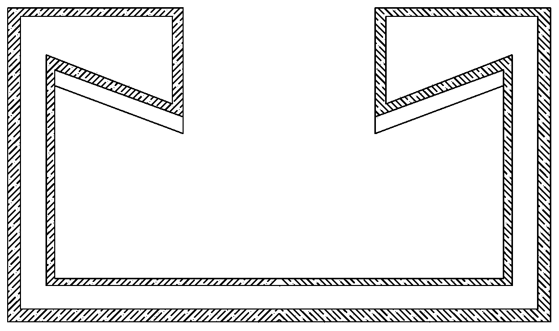 Compound steel groove, embedded groove channel and embedded groove channel production method