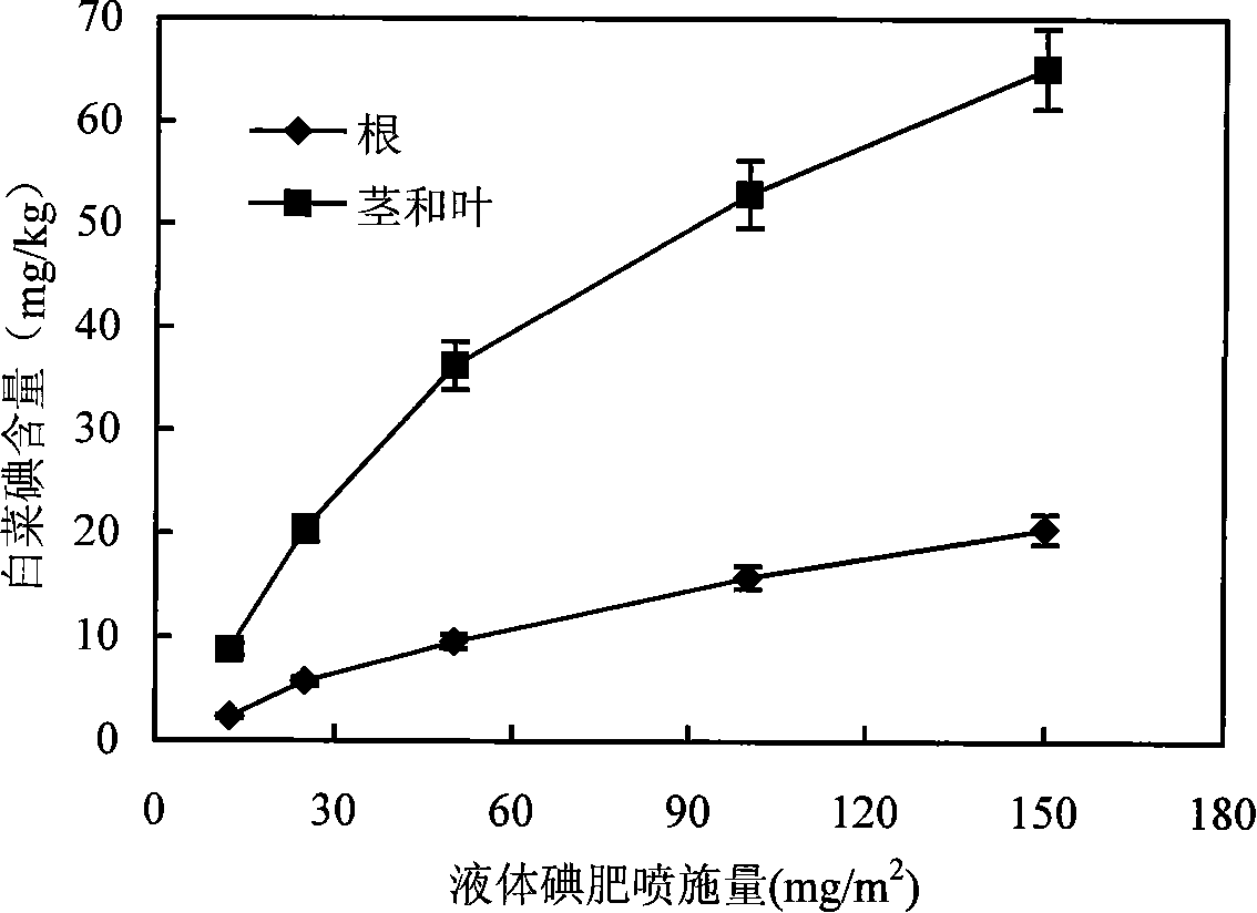 Method for cultivating cabbage containing rich iodine