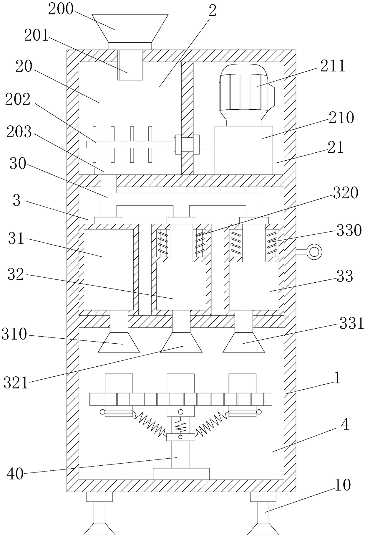 Beverage production equipment with double-station water container