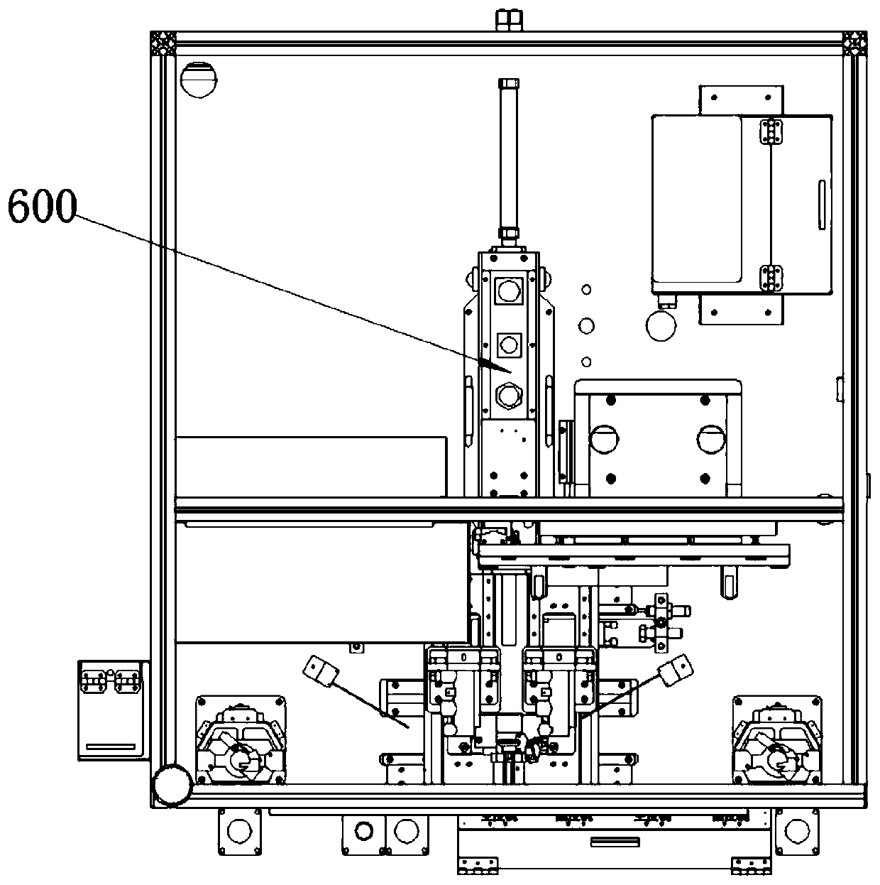 Automatic assembling system of plunger main cylinder sealing leather cup