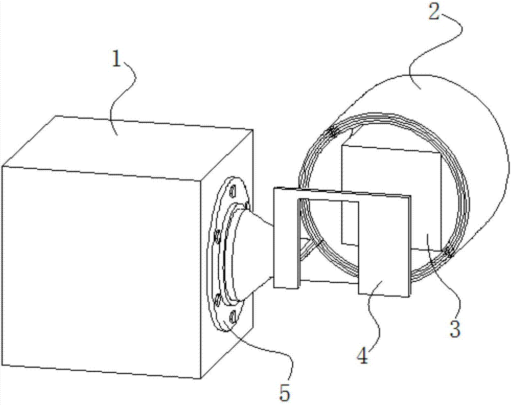 Satellite-loaded packaged prestressed thin-walled tapered gravity gradient bar