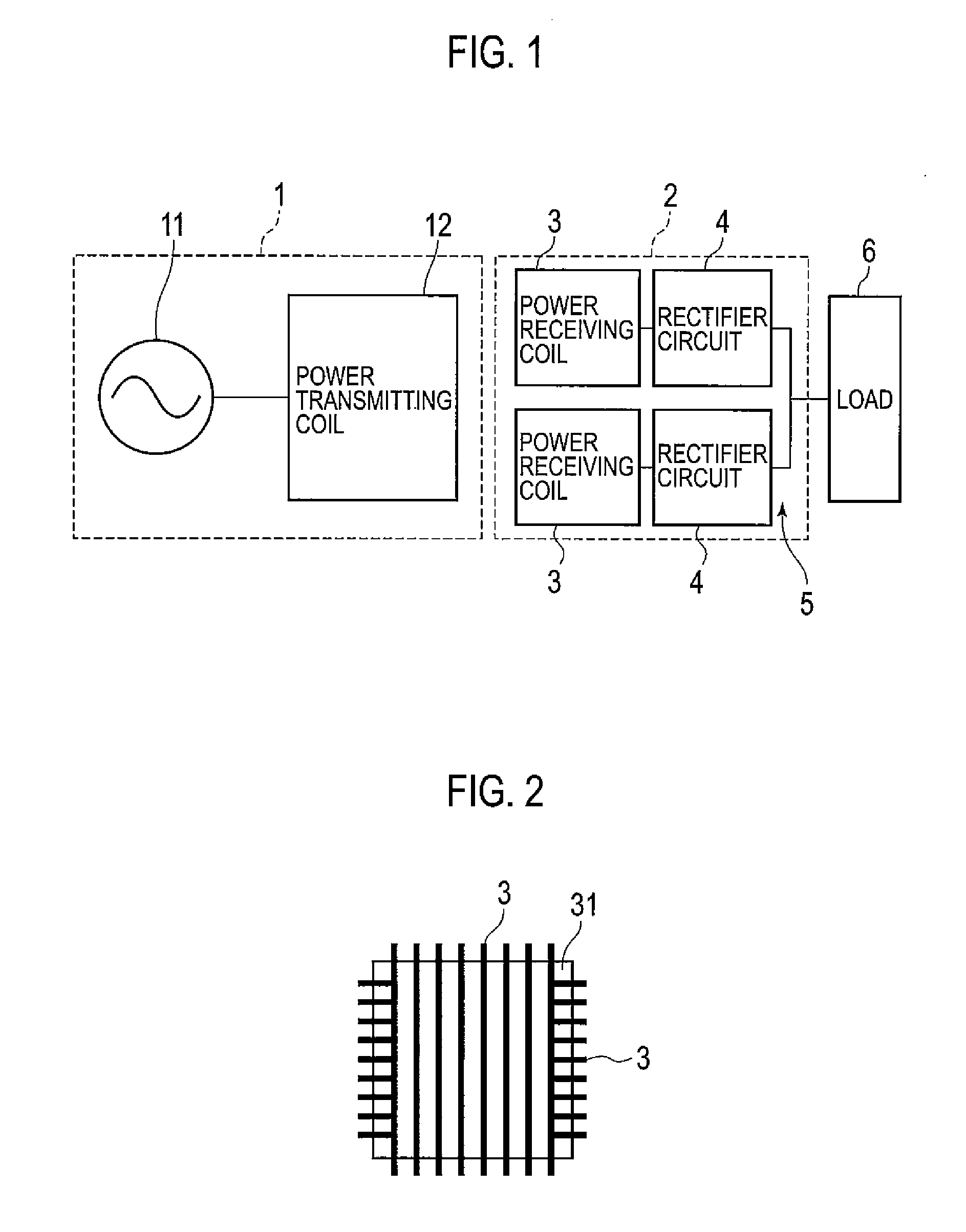 Contactless power receiving unit and electronic device employing the same