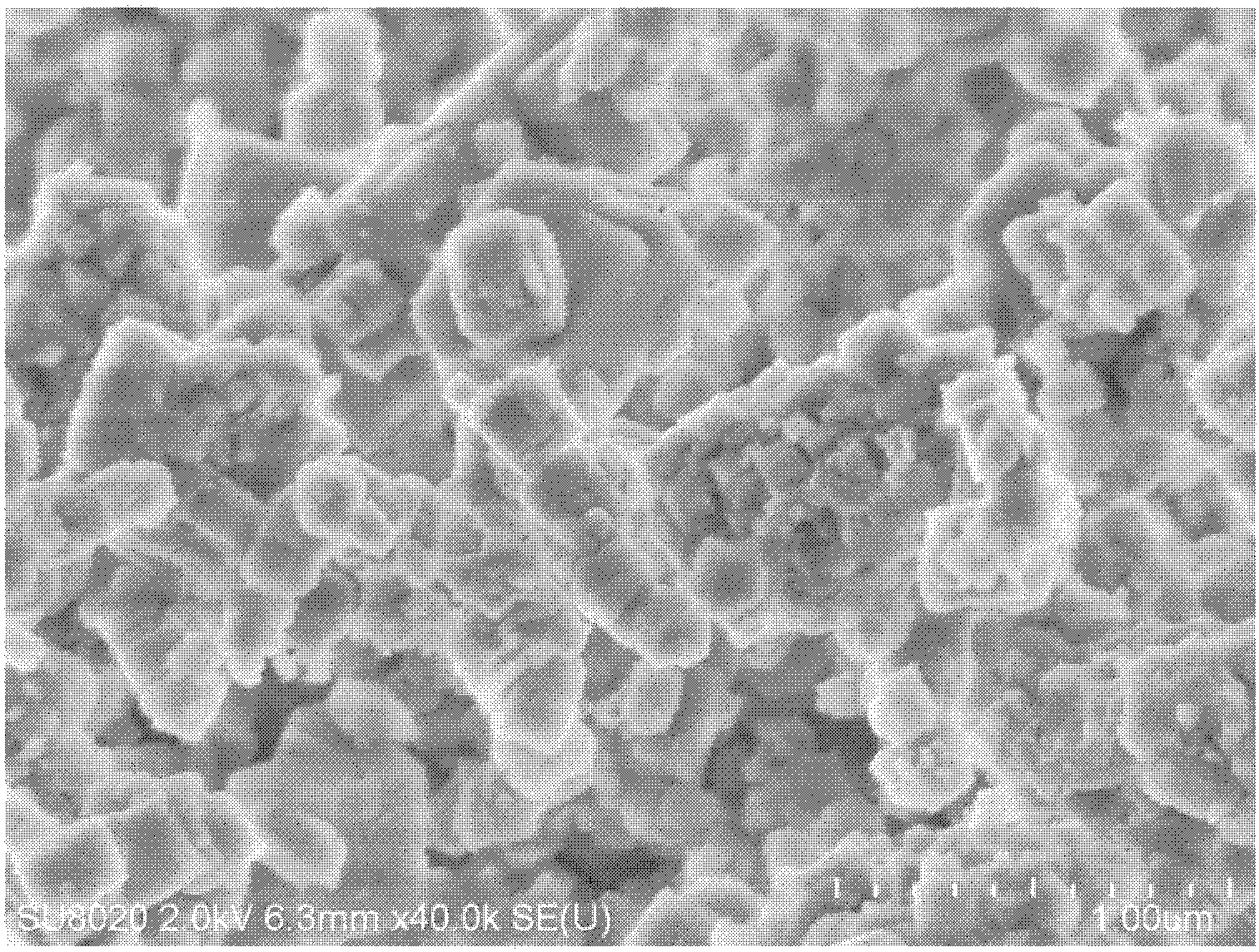 Method for preparing small granulated SAPO-34 molecular sieve, product prepared through method, and use of product