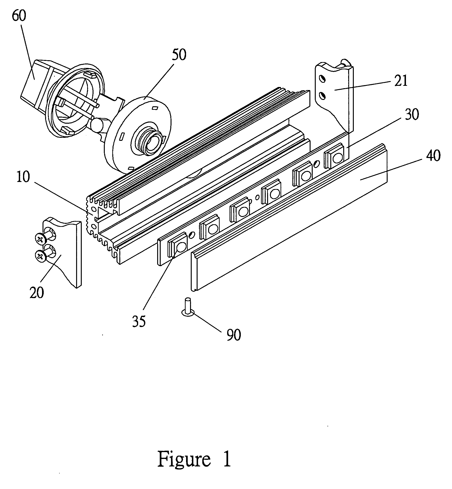 LED illuminating device