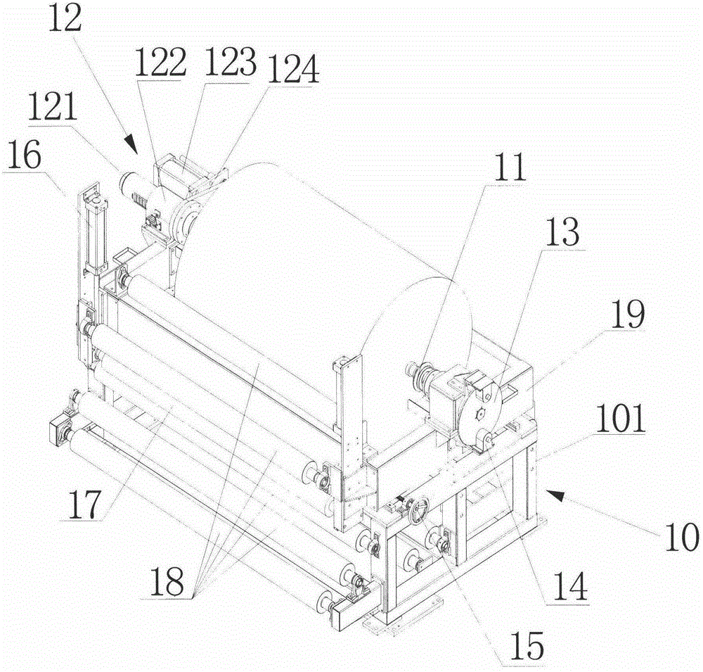 Automatic multilayer abrasive paper blanking device